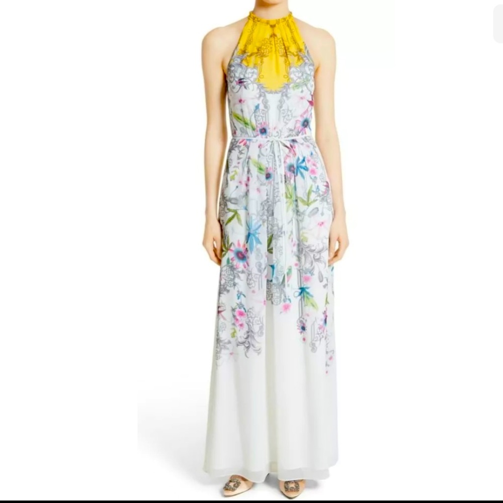 Authentic Ted Baker Elly Passion Flower Maxi Dress!